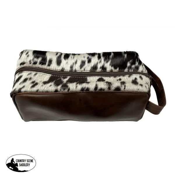 78109 Klassy Cowgirl Genuine Hair on Cowhide Toiletry Dopp Kit Bag