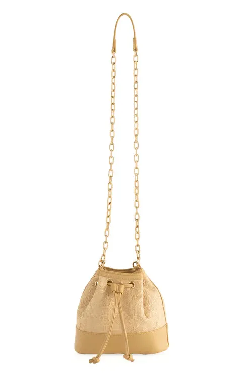 Adrienne Bucket Bag in Natural