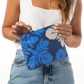 Aloha Small Pouch, Awapuhi in Makai/Navy