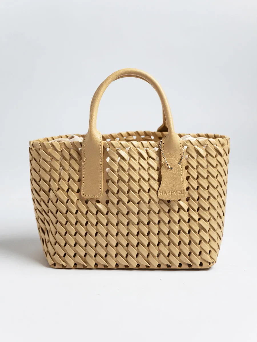 Alyna Weave Bucket Bag