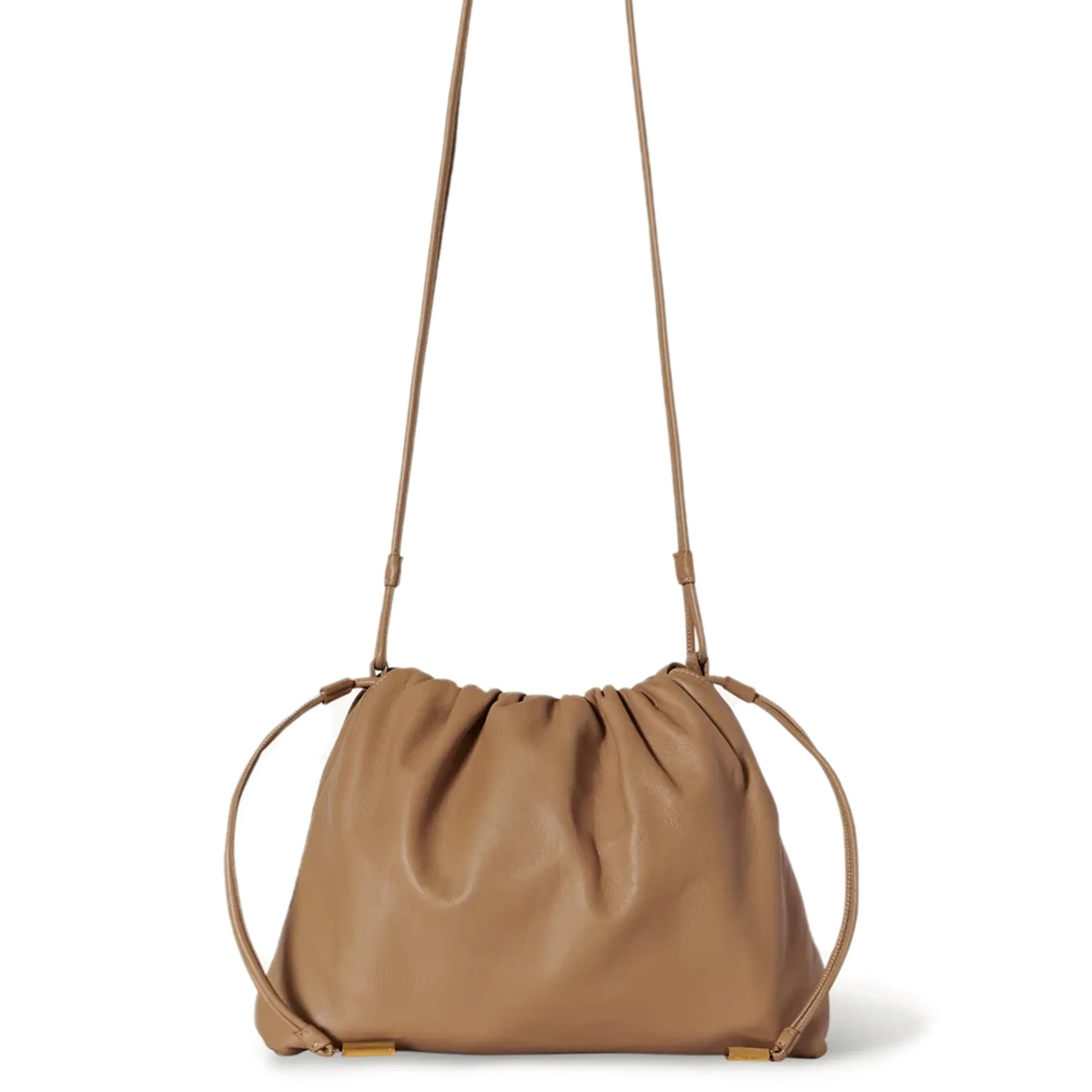 Angy Drawstring Shoulder Bag, Smooth