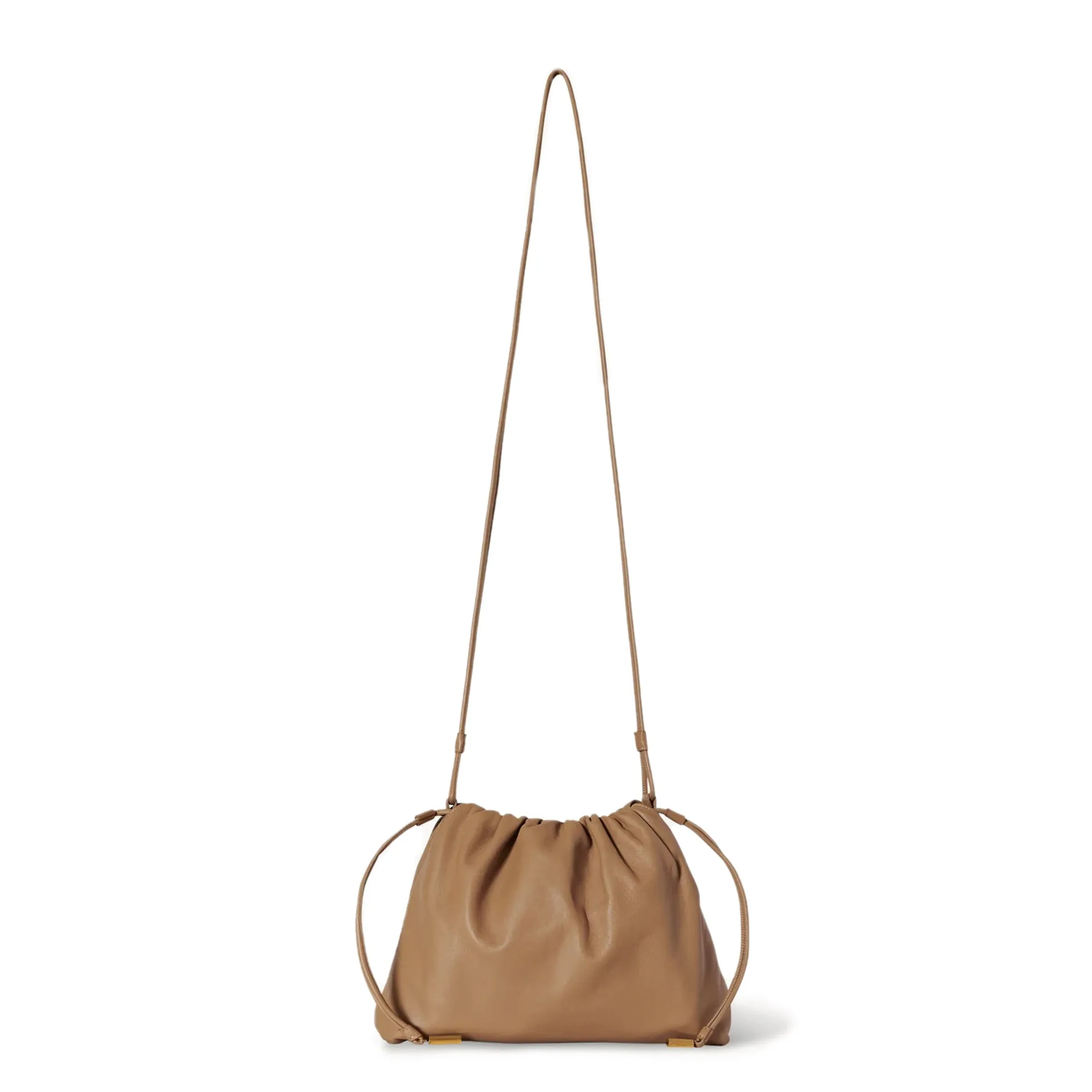 Angy Drawstring Shoulder Bag, Smooth