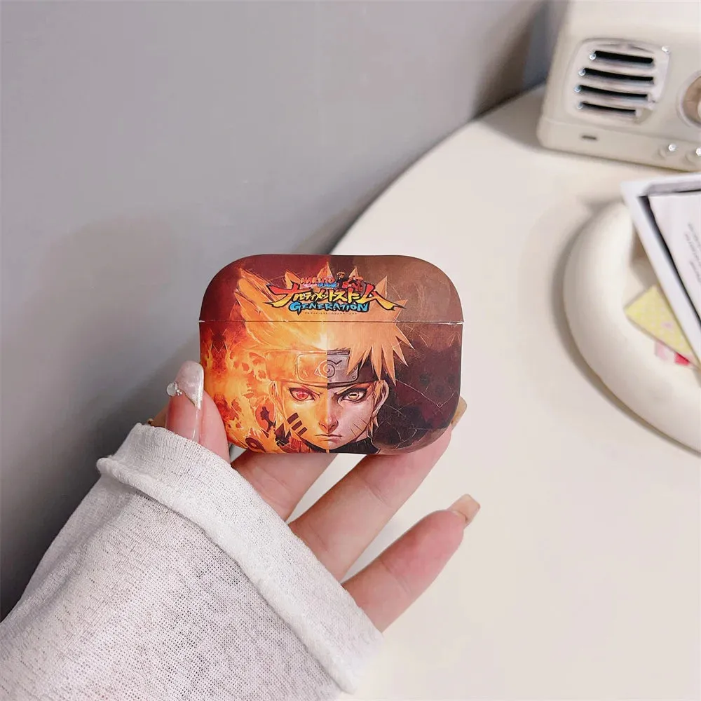 Anime Naruto Wireless Bluetooth Earphone Case For Apple AirPods 1 2 3 Pro Itachi Sasuke Cover Headset Headphone Funda