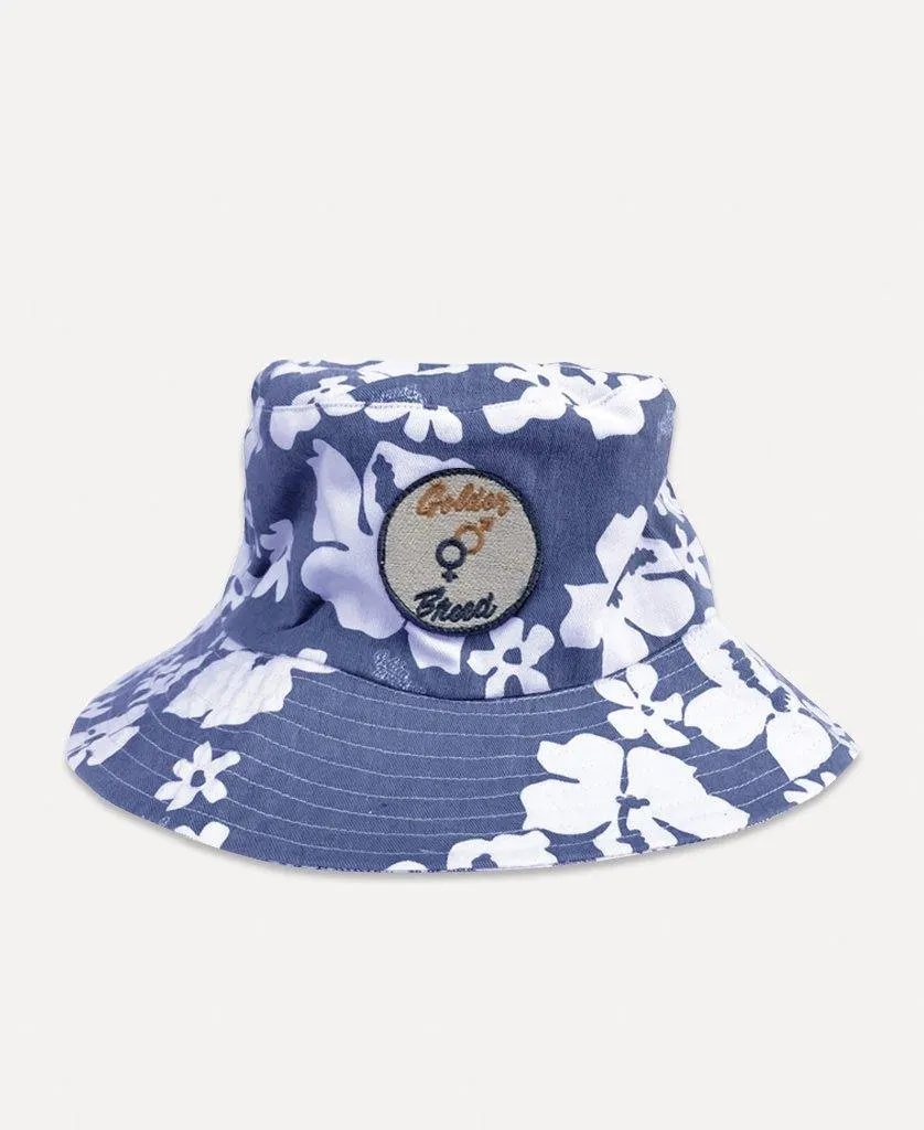 Barkly Floral Bucket Hat | Mid Navy