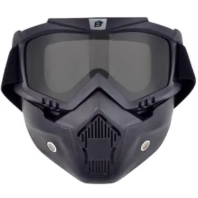 Birdz Eyewear - Skylark Padded  Smoked Goggles with Facemask