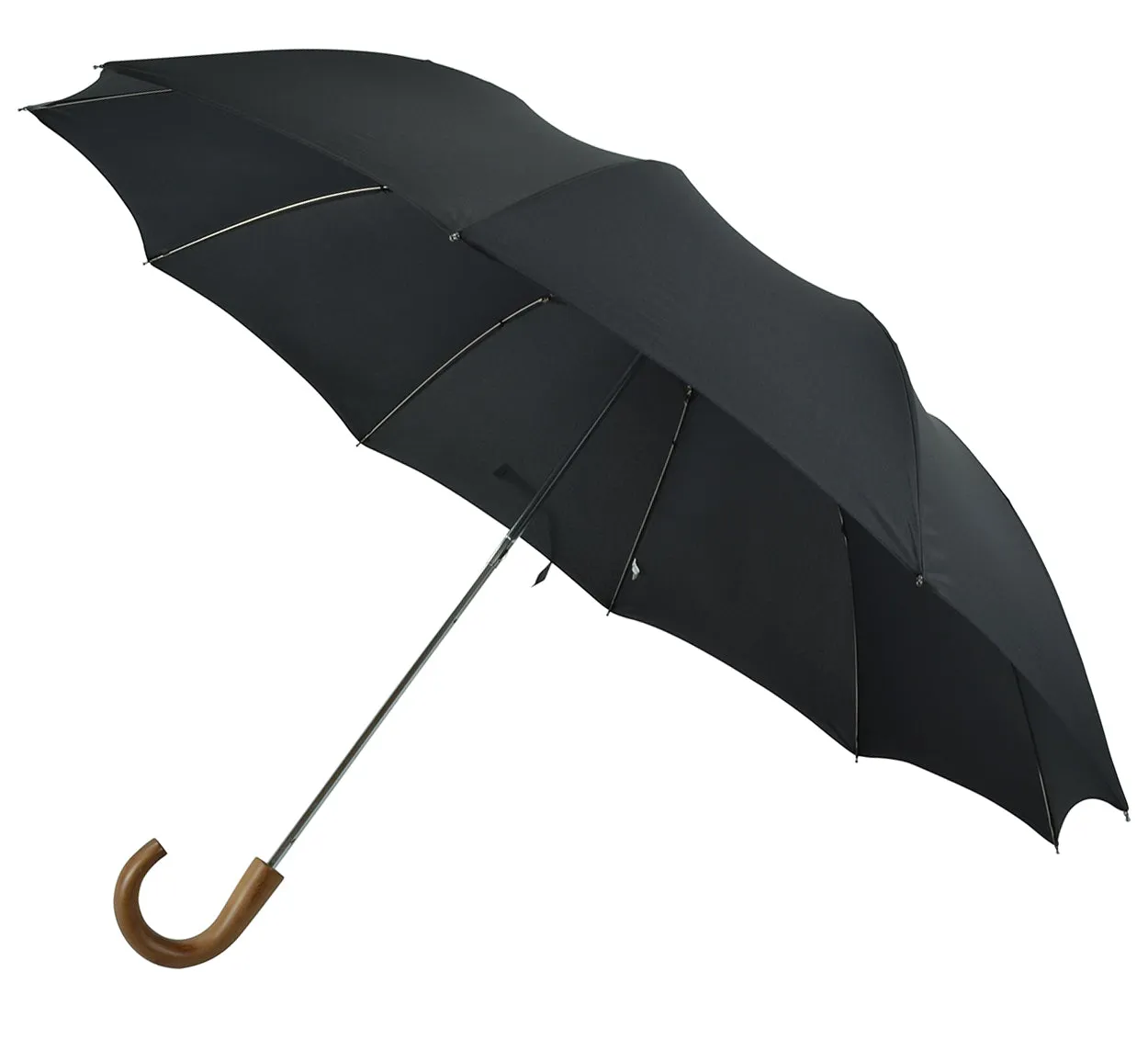 Black Maple Crook Telescopic Fox Umbrella