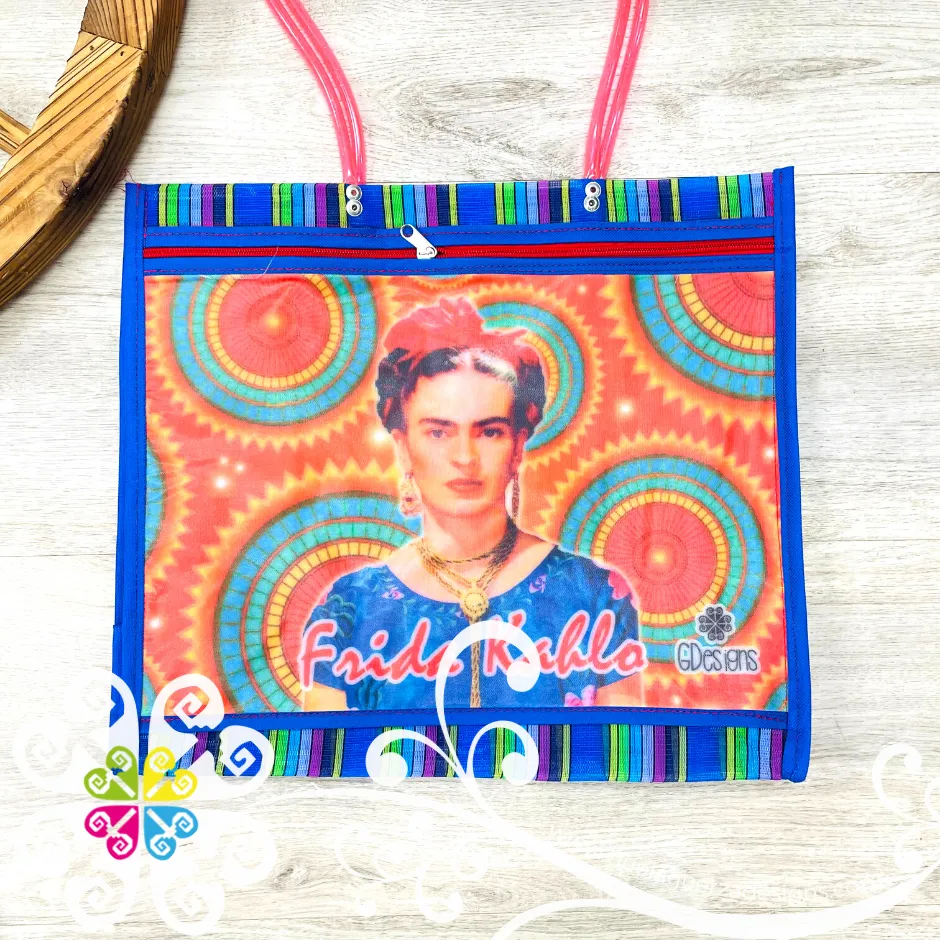 Blue Mix Large Frida - Shopping Morral