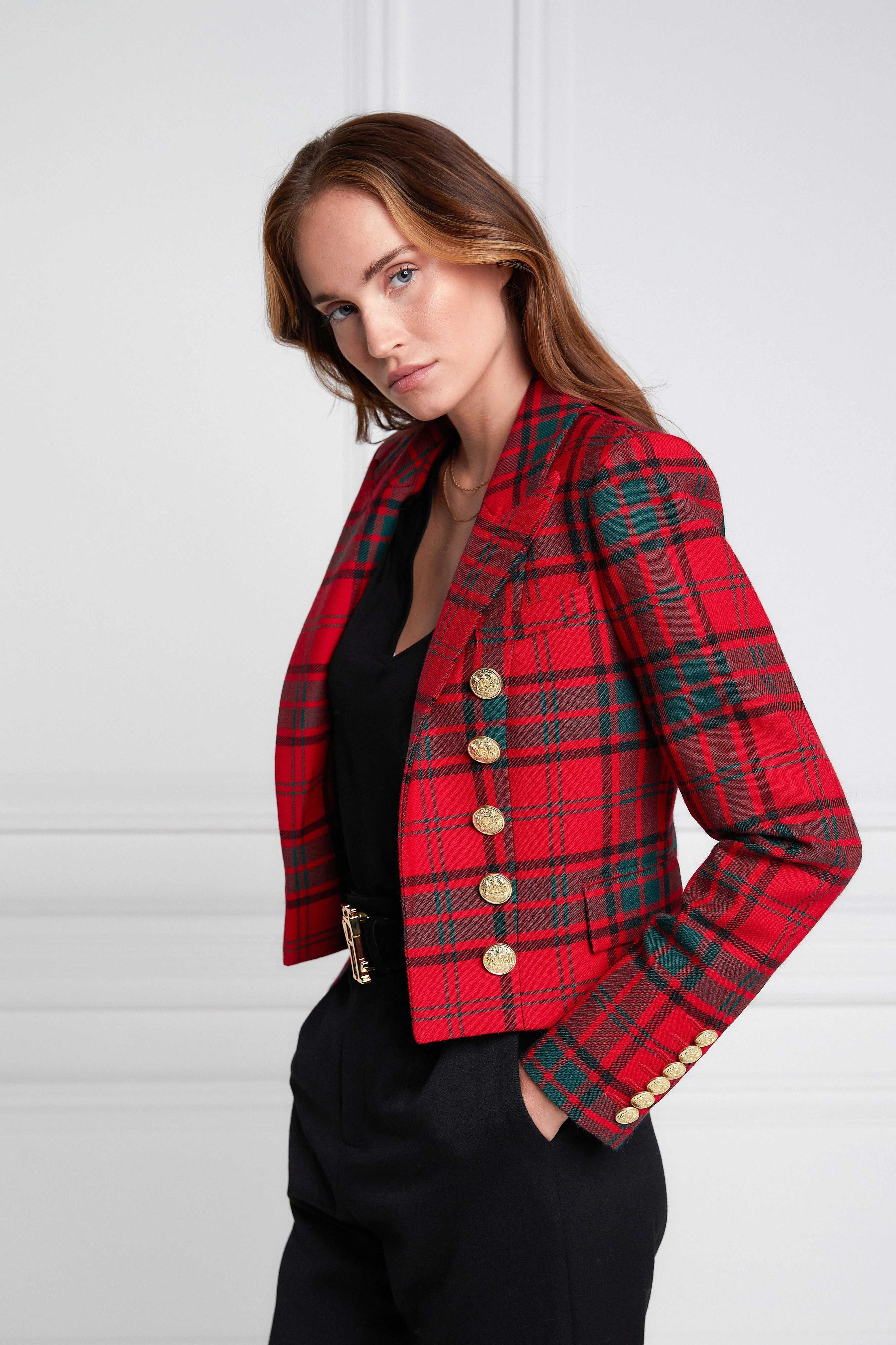 Brompton Jacket (Red Tartan)