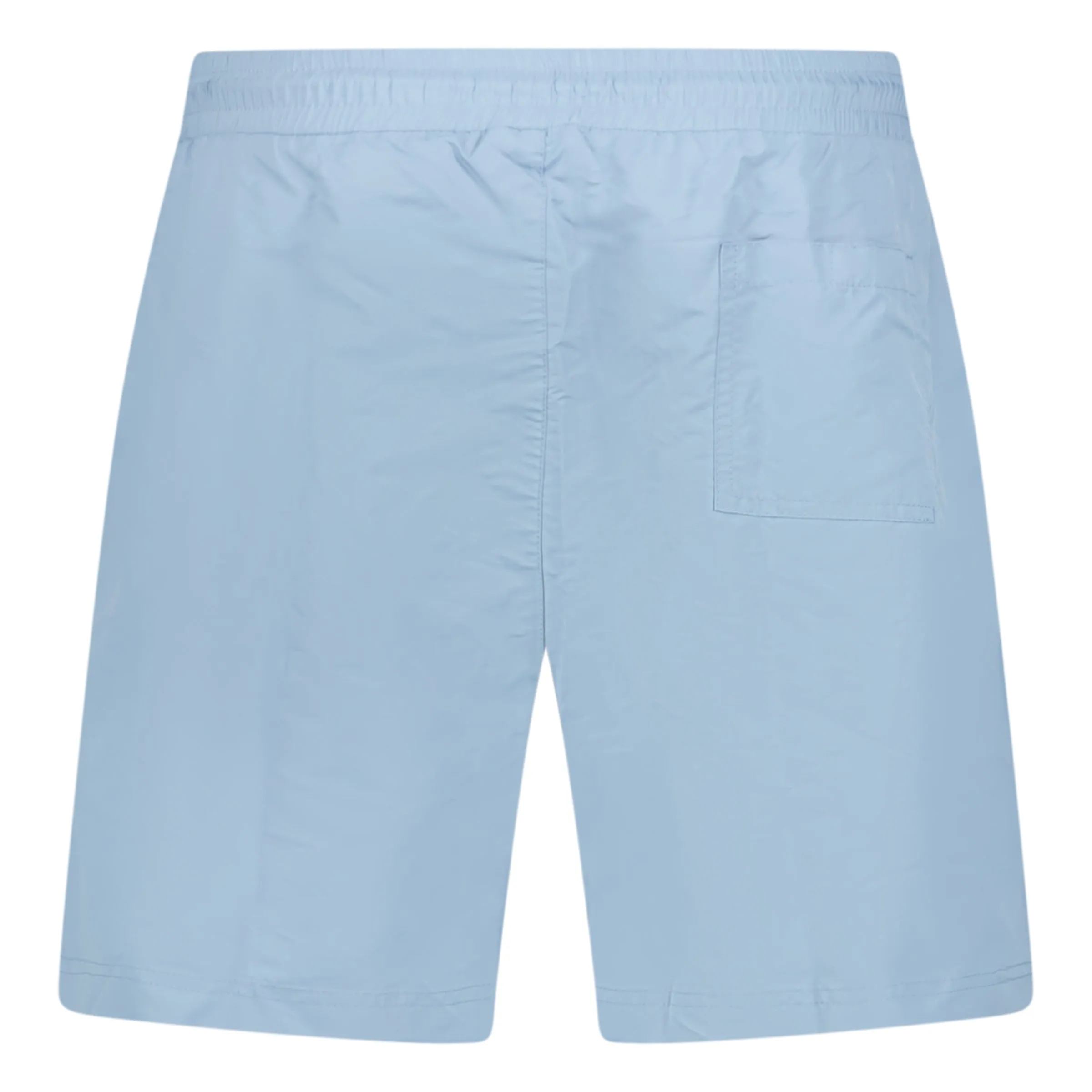 BRUNELLO CUCINELLI LOGO SWIM SHORTS LIGHT BLUE