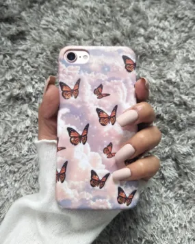 Butterflies on Clouds Hard Case