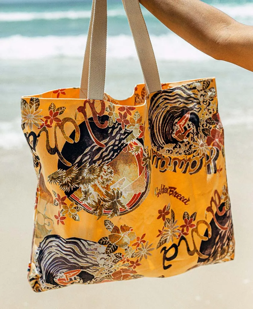 Canvas Beach Bag Maui | Wash Orange