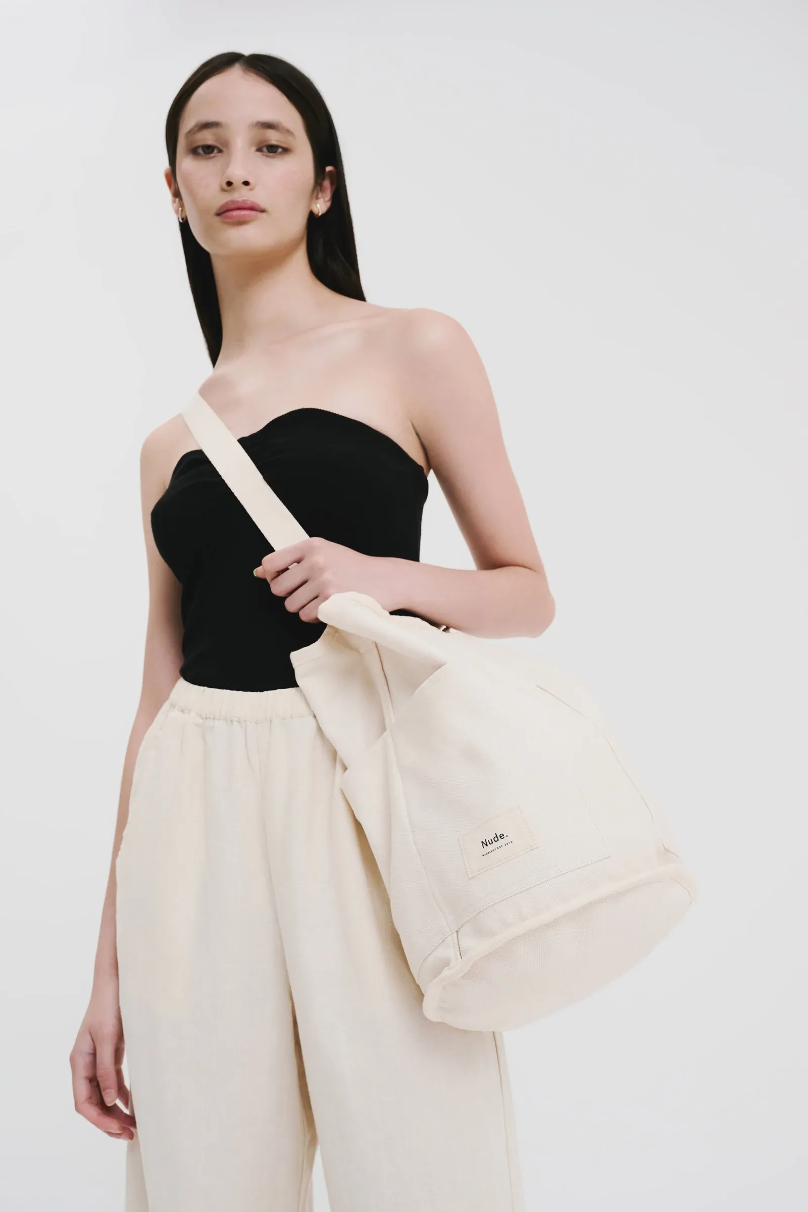 Canvas Bucket Bag Cloud