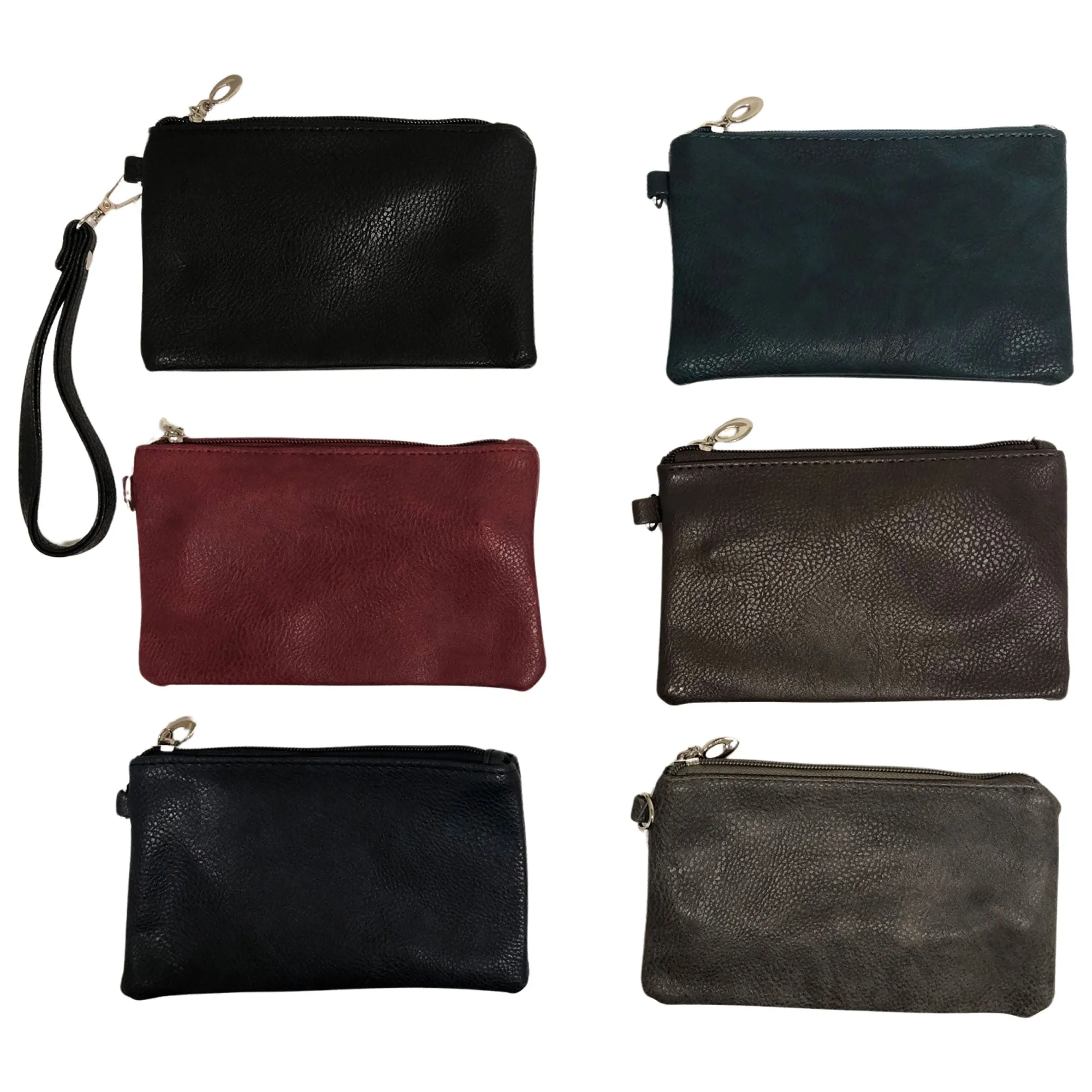 CLEARANCE WRISTLET / CLUTCH BAG (CASE OF 48 - $1.50 / PIECE)  Wholesale Wristlet / Clutch in Assorted Colors SKU: 7307-DK-48