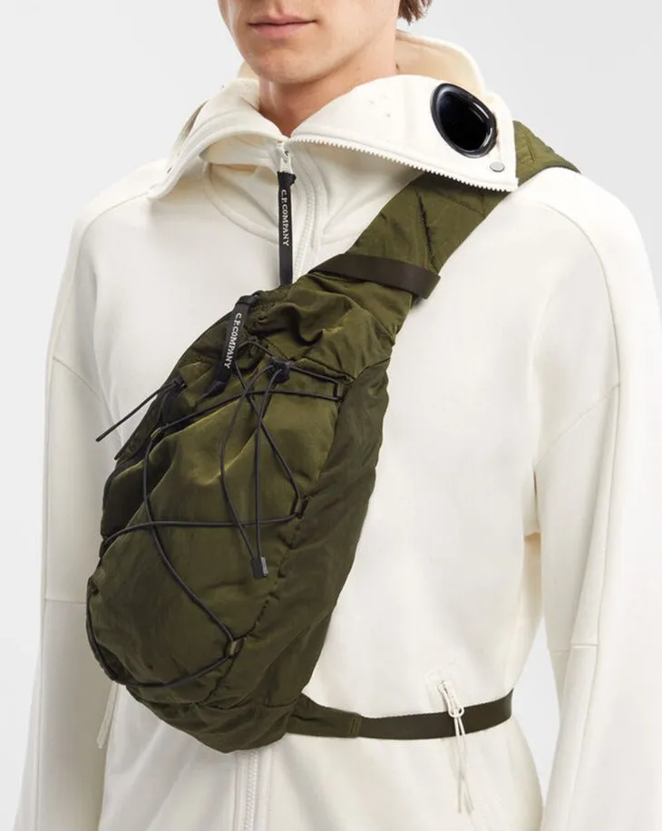 C.P. Company Nylon B Crossbody Rucksack / Ivy Green