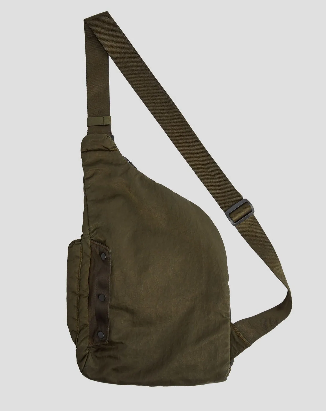 C.P. Company Nylon B Single Strap Rucksack / Ivy Green