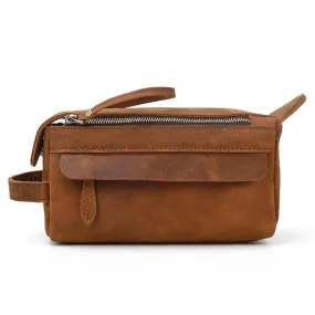 Dado Leather Handmade Leather Toiletry Bag / Dopp Kit