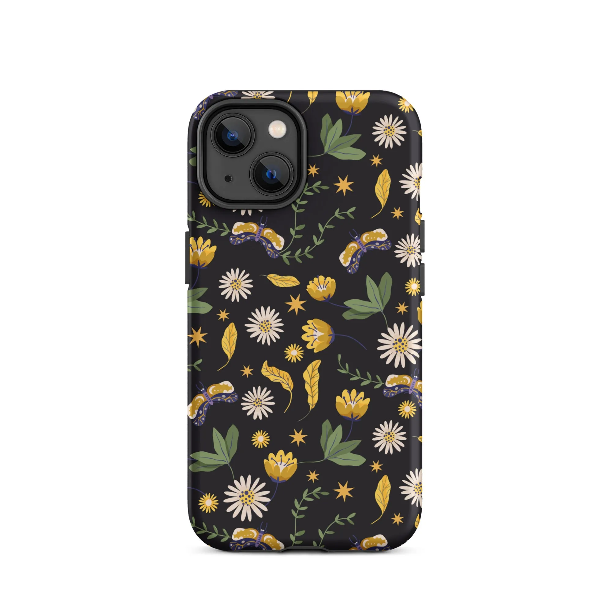 Dark Skies, Bright Blooms iPhone Case