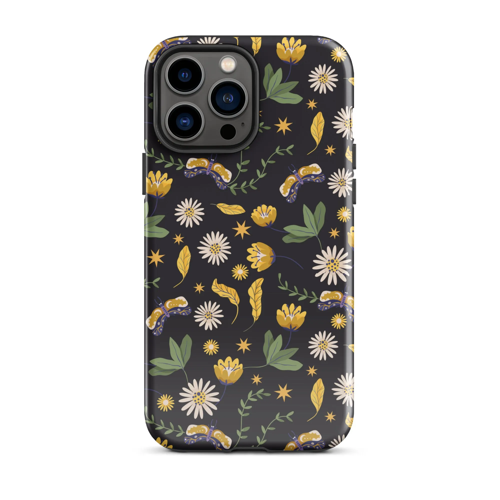 Dark Skies, Bright Blooms iPhone Case