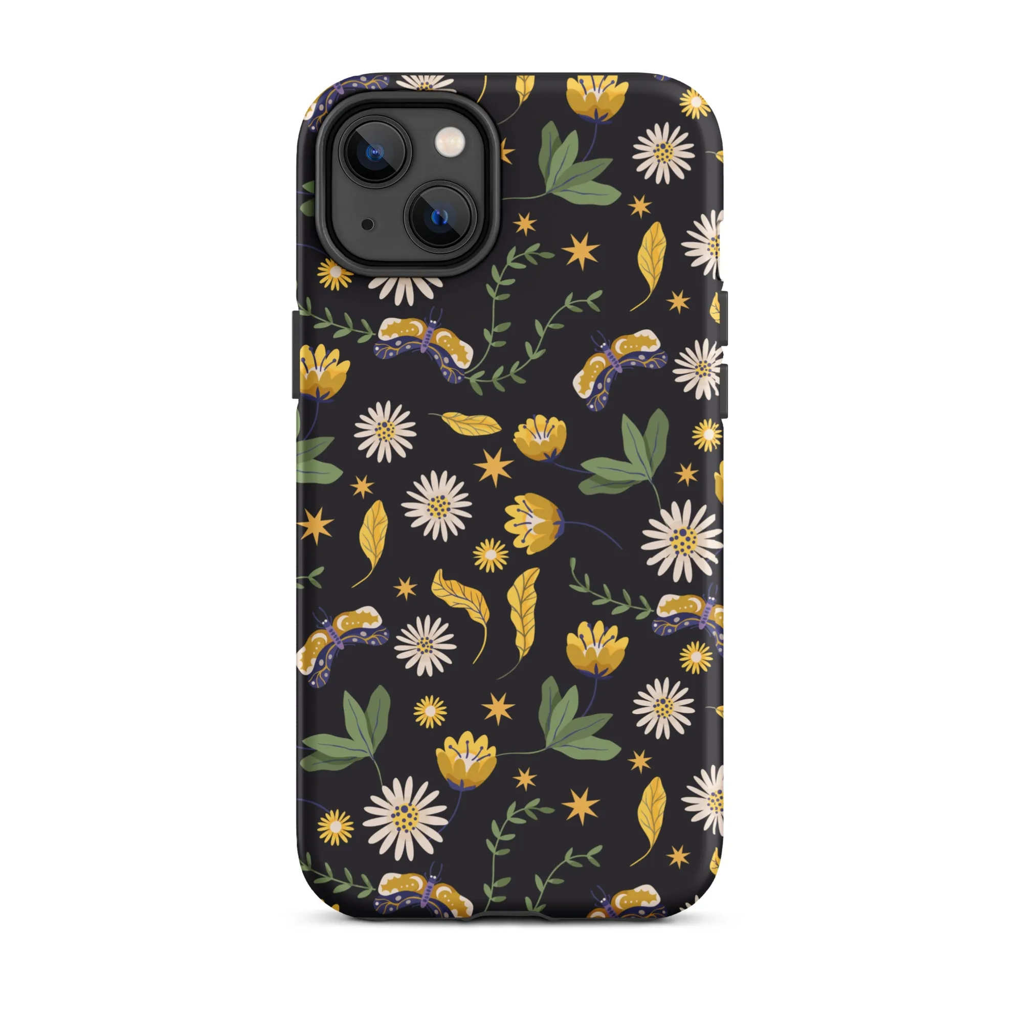 Dark Skies, Bright Blooms iPhone Case