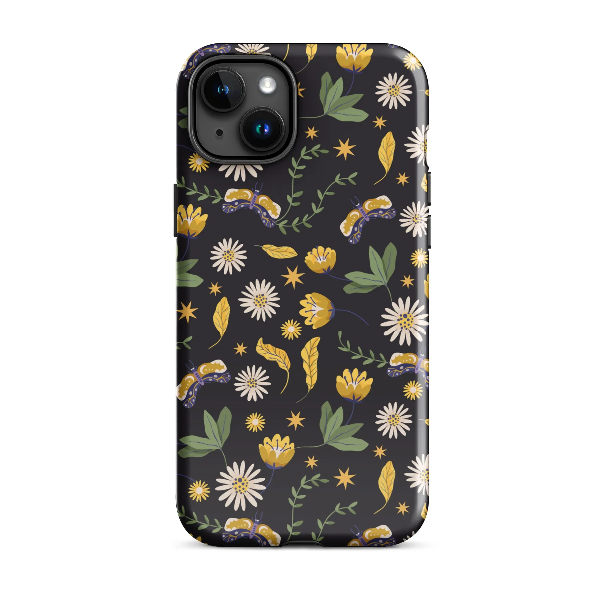 Dark Skies, Bright Blooms iPhone Case