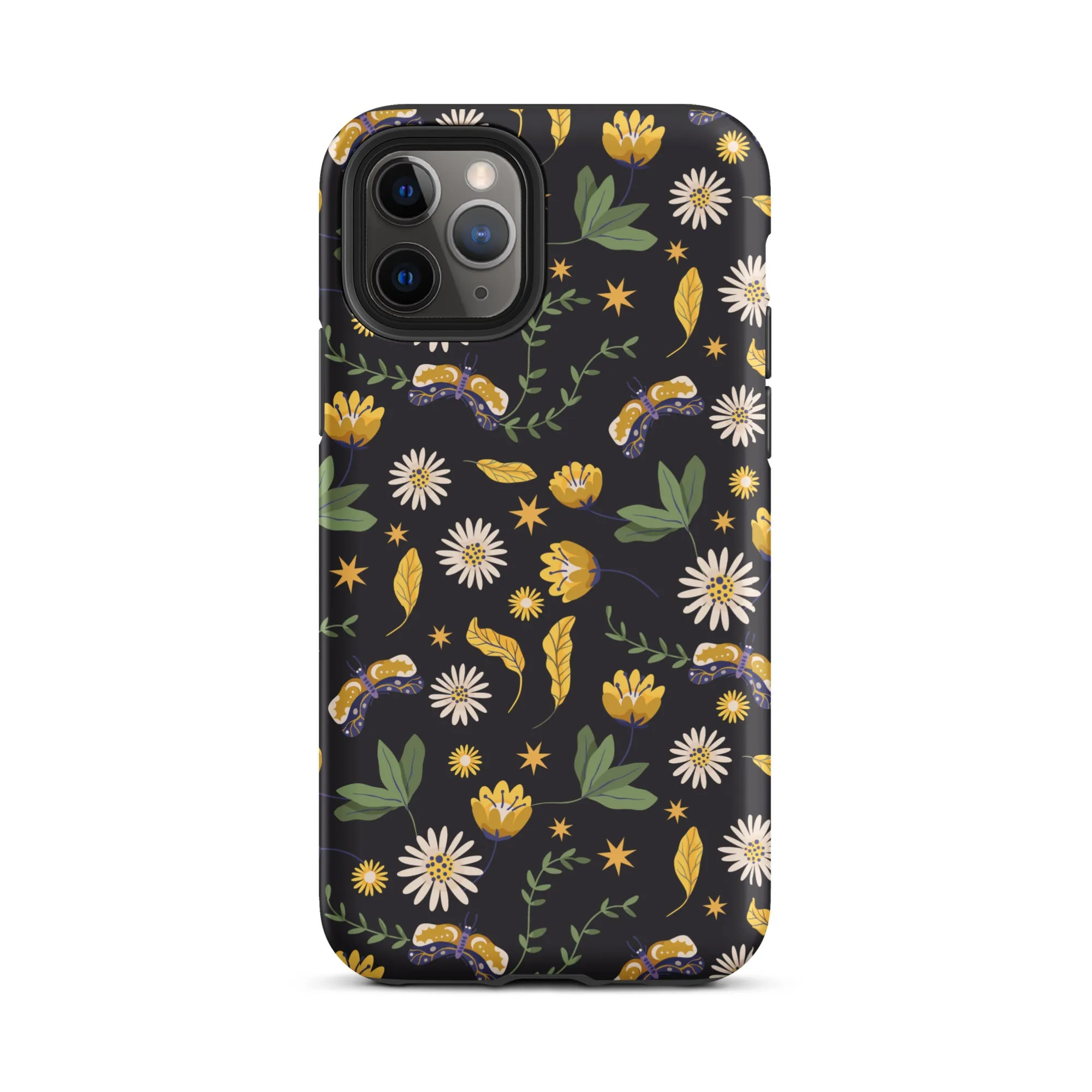 Dark Skies, Bright Blooms iPhone Case