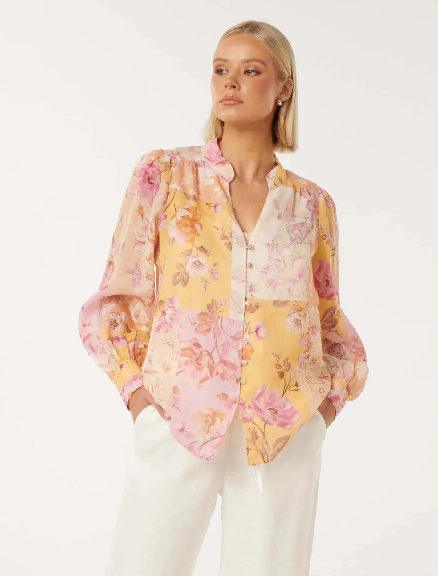 Delia Yoke Detail Blouse