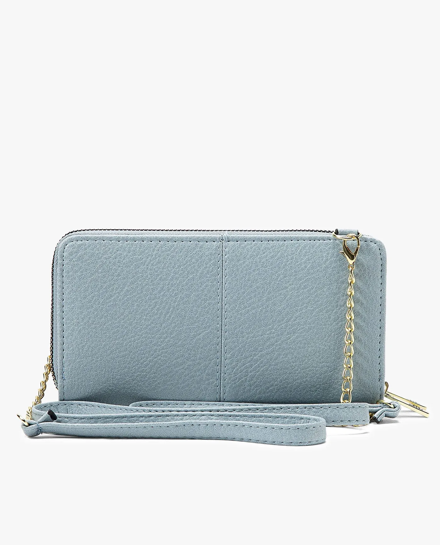 DIANA PEBBLE DOUBLE ZIP CROSSBODY BAG AND WALLET COMBO