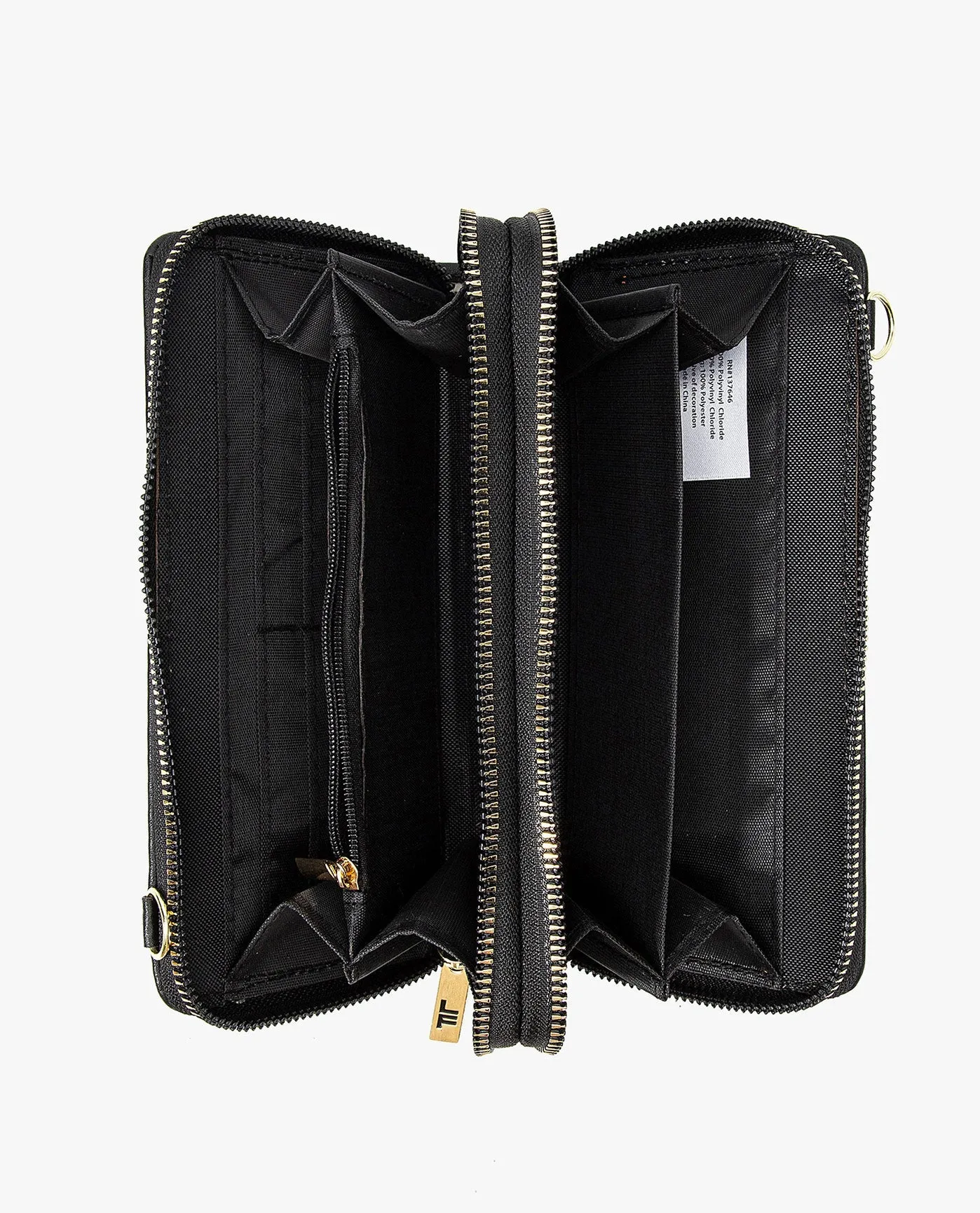 DIANA PEBBLE DOUBLE ZIP CROSSBODY BAG AND WALLET COMBO