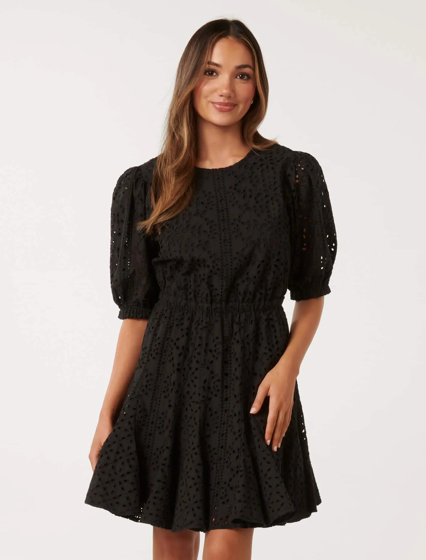 Dixie Petite Broderie Mini Dress