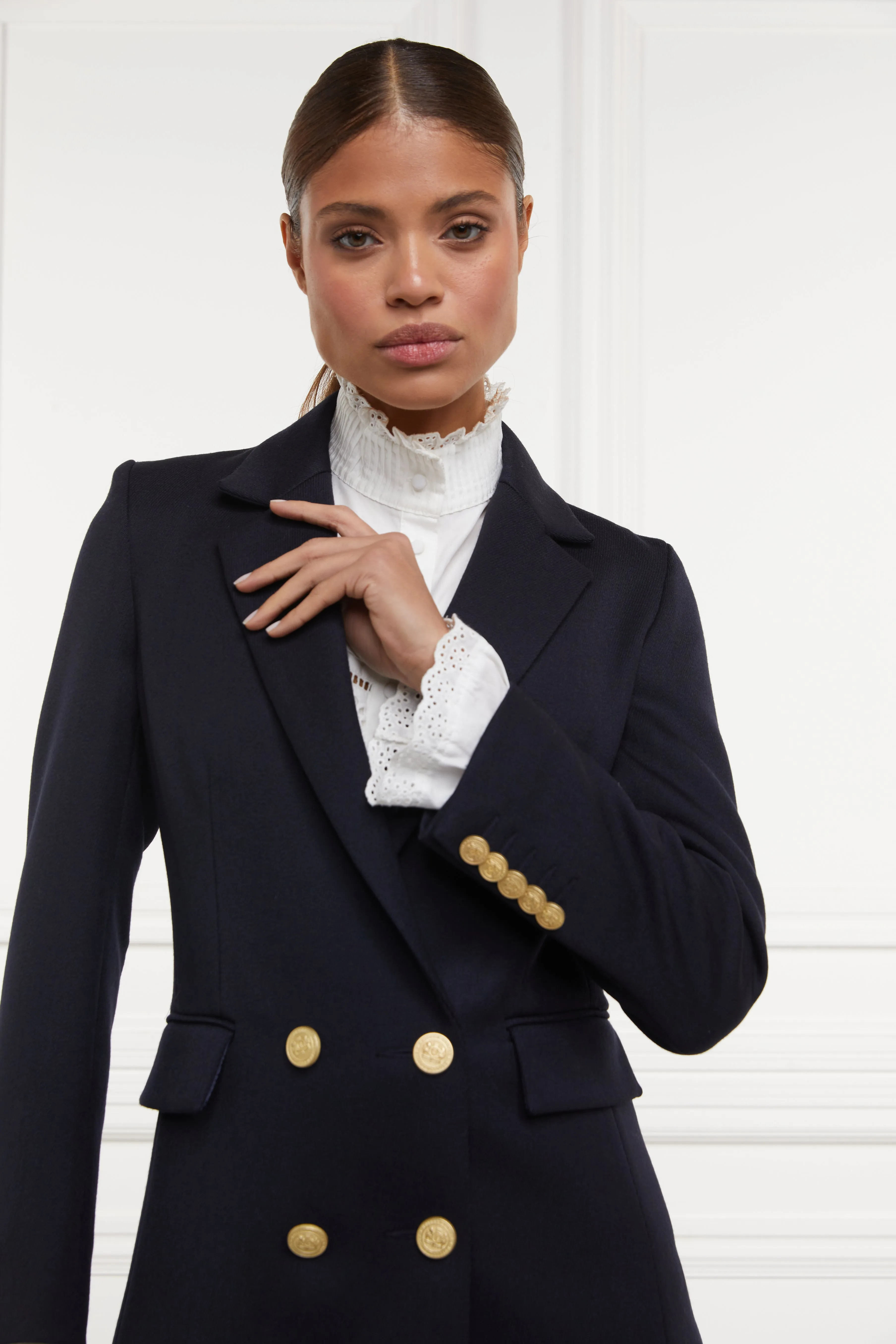 Double Breasted Blazer (Navy Twill)