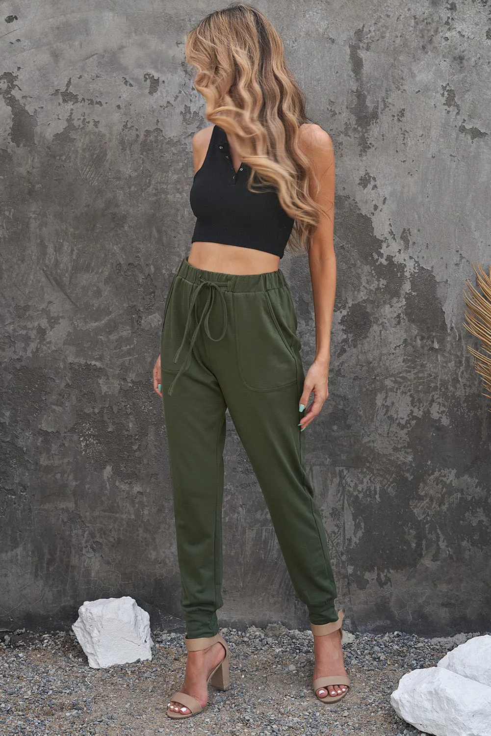 Drawstring Casual Pants