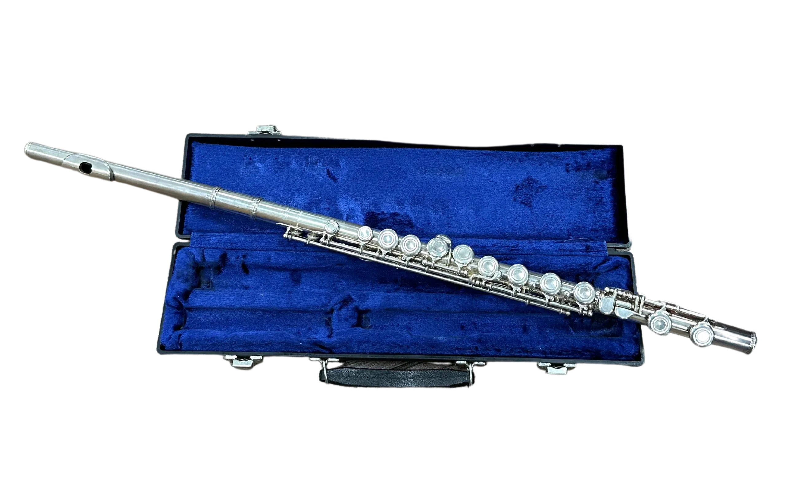 E. L. Deford Silver Flute W/ Hard Case