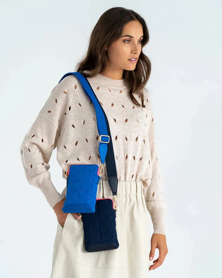 ELMS & KING Baker Phone Bag BLUE