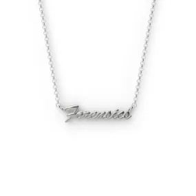 forensics necklace | silver