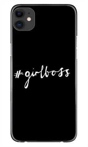 #GirlBoss Mobile Back Case for iPhone 11 Pro Max logo cut (Design - 266)