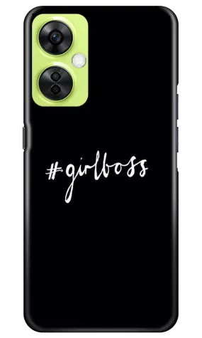 #GirlBoss Mobile Back Case for OnePlus Nord CE 3 Lite 5G (Design - 235)