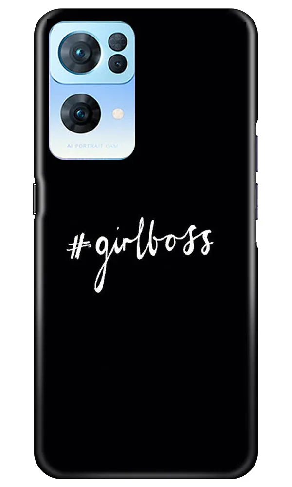 #GirlBoss Mobile Back Case for Oppo Reno7 Pro 5G (Design - 235)