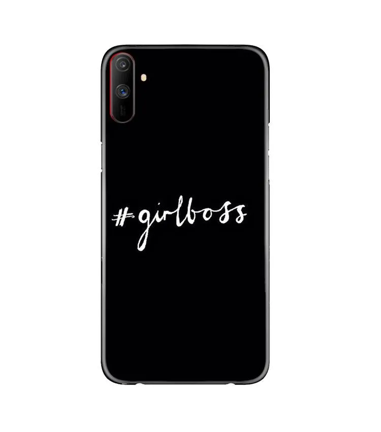 #GirlBoss Mobile Back Case for Realme C3 (Design - 266)