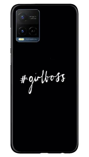 #GirlBoss Mobile Back Case for Vivo Y21e (Design - 235)