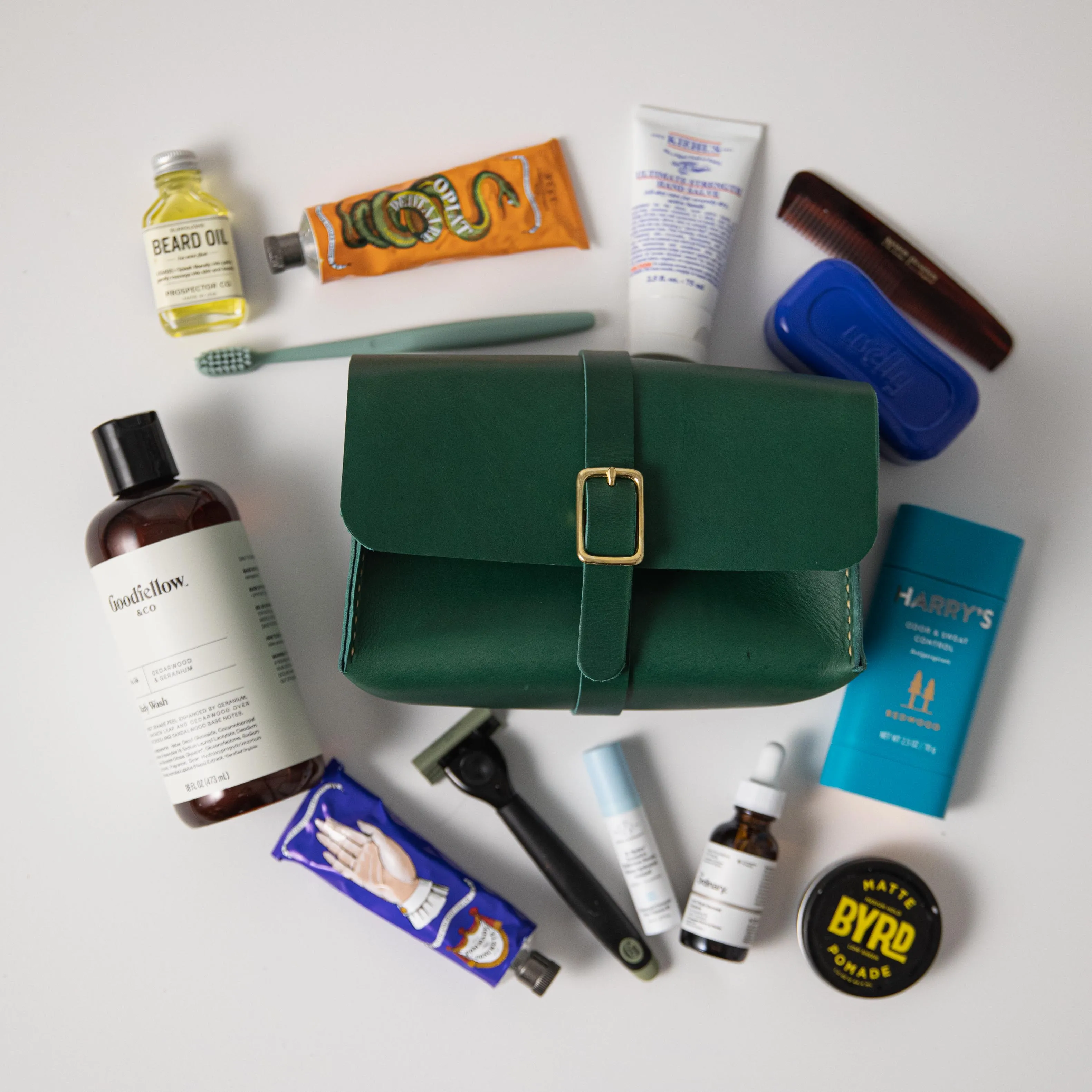 Green Dopp Kit