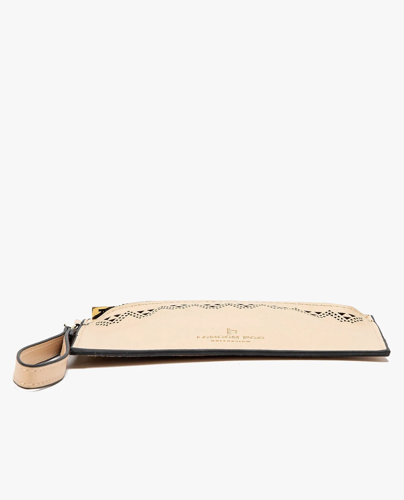 HANNAH LASER CUT WRISTLET DOUBLE ZIP