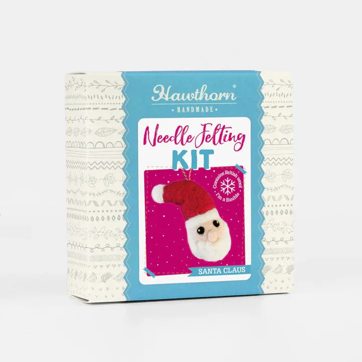 Hawthorn Handmade - Santa Bauble Mini Needle Felting Kit