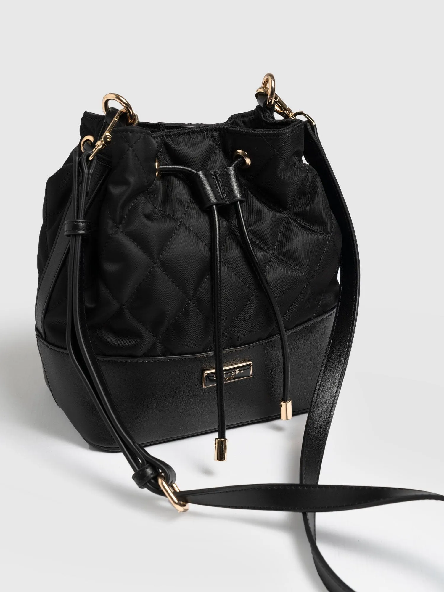 Henley Small Bucket Bag - Black Nylon