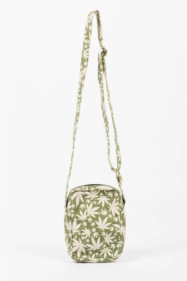 Hippie Rasta Marijuana Leaf Small Crossbody Bag