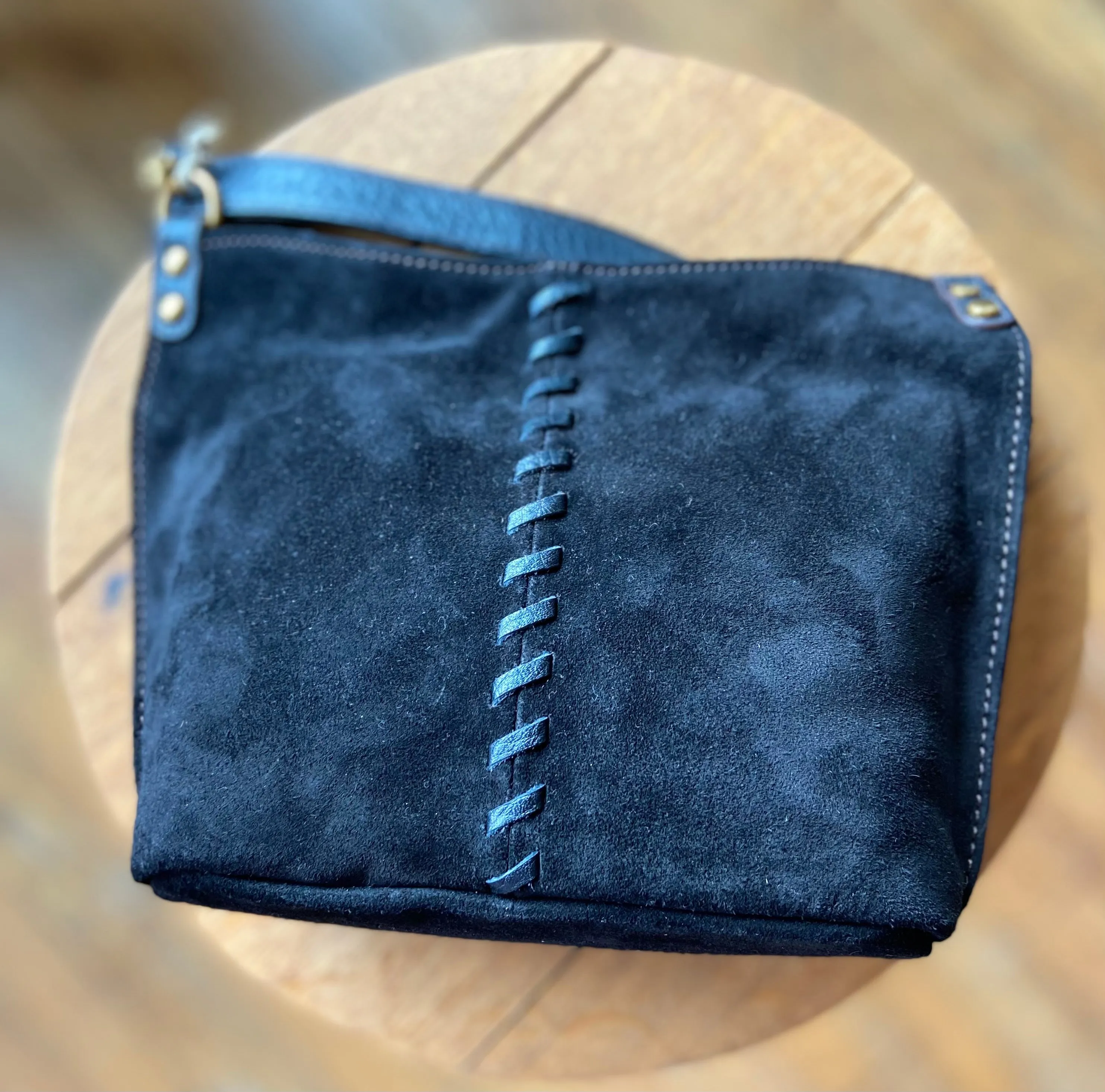 Hobo Pier Small Suede Crossbody