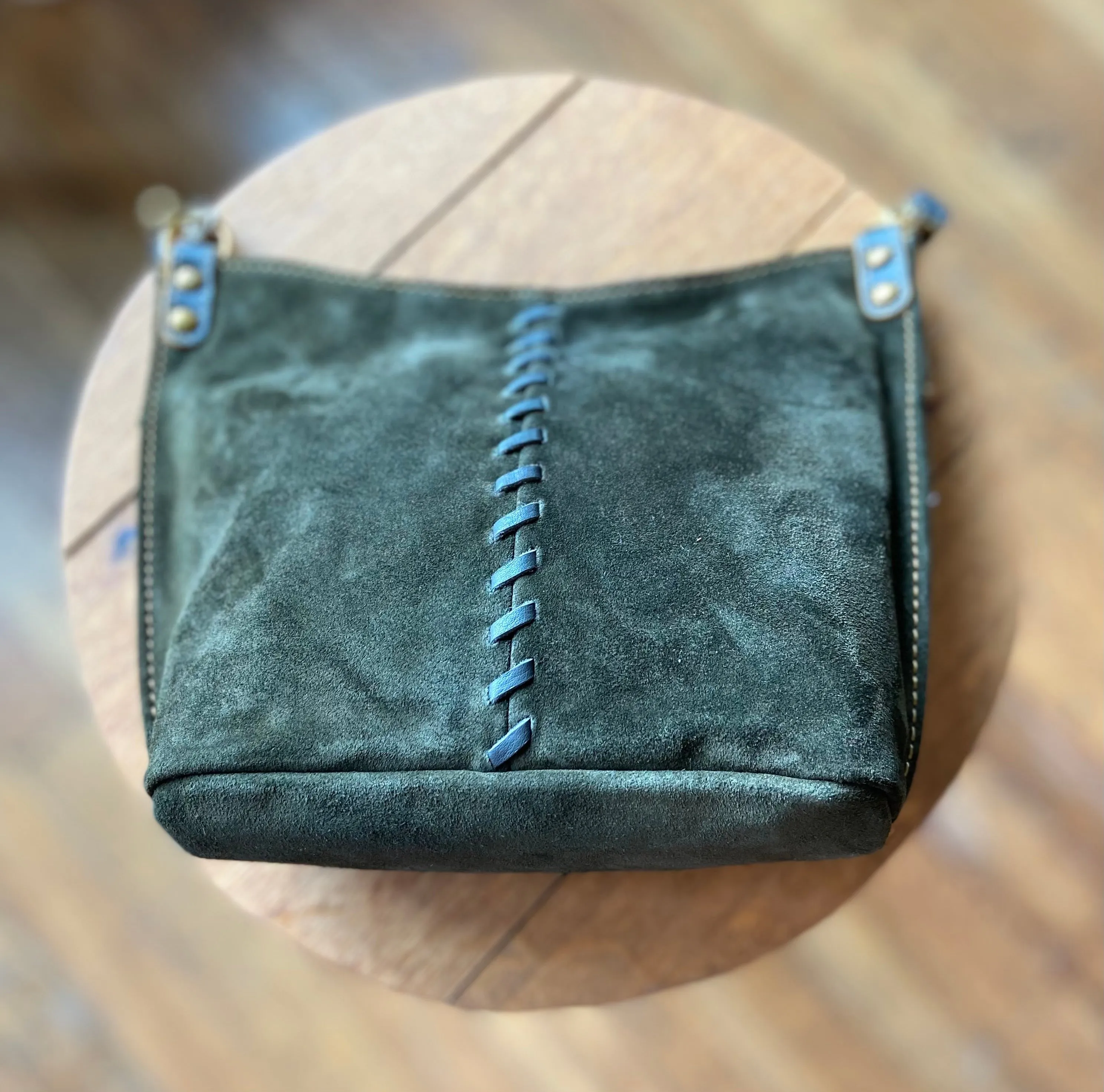 Hobo Pier Small Suede Crossbody