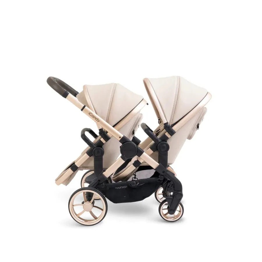 iCandy Peach 7 Double Pushchair - Biscotti