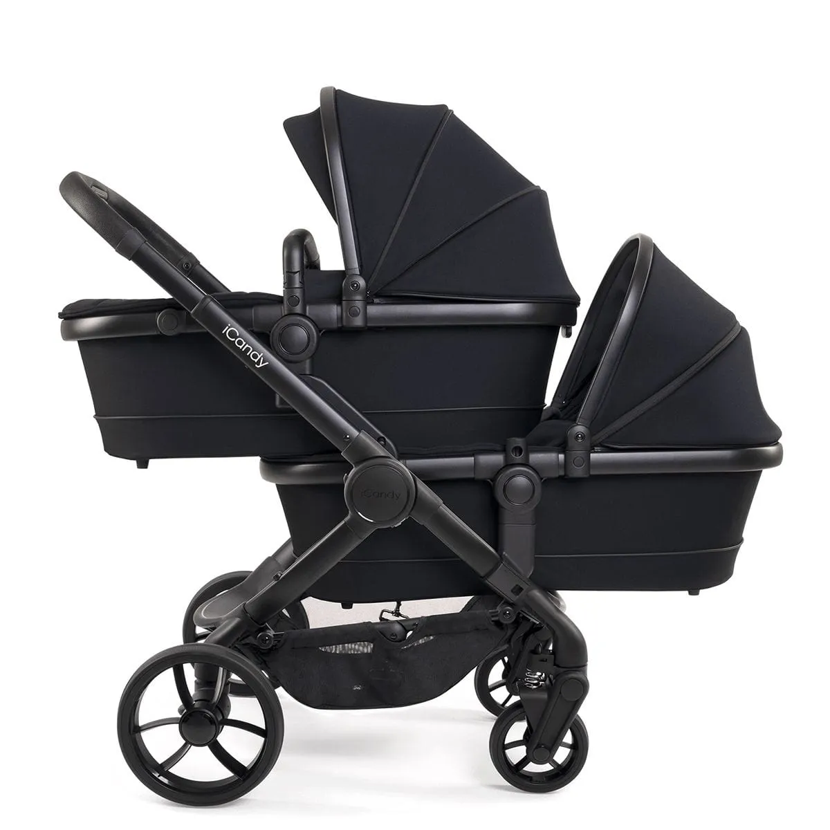 iCandy Peach 7 Twin Cybex Cloud T Travel System - Jet / Black Edition