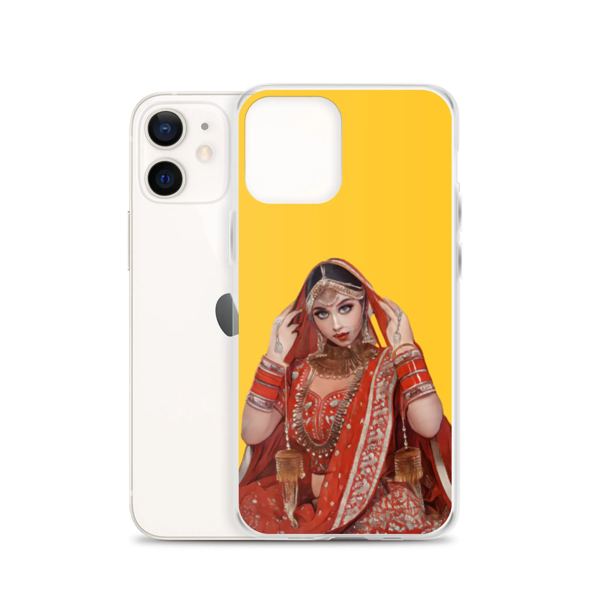 Indian bride illustration iPhone Case