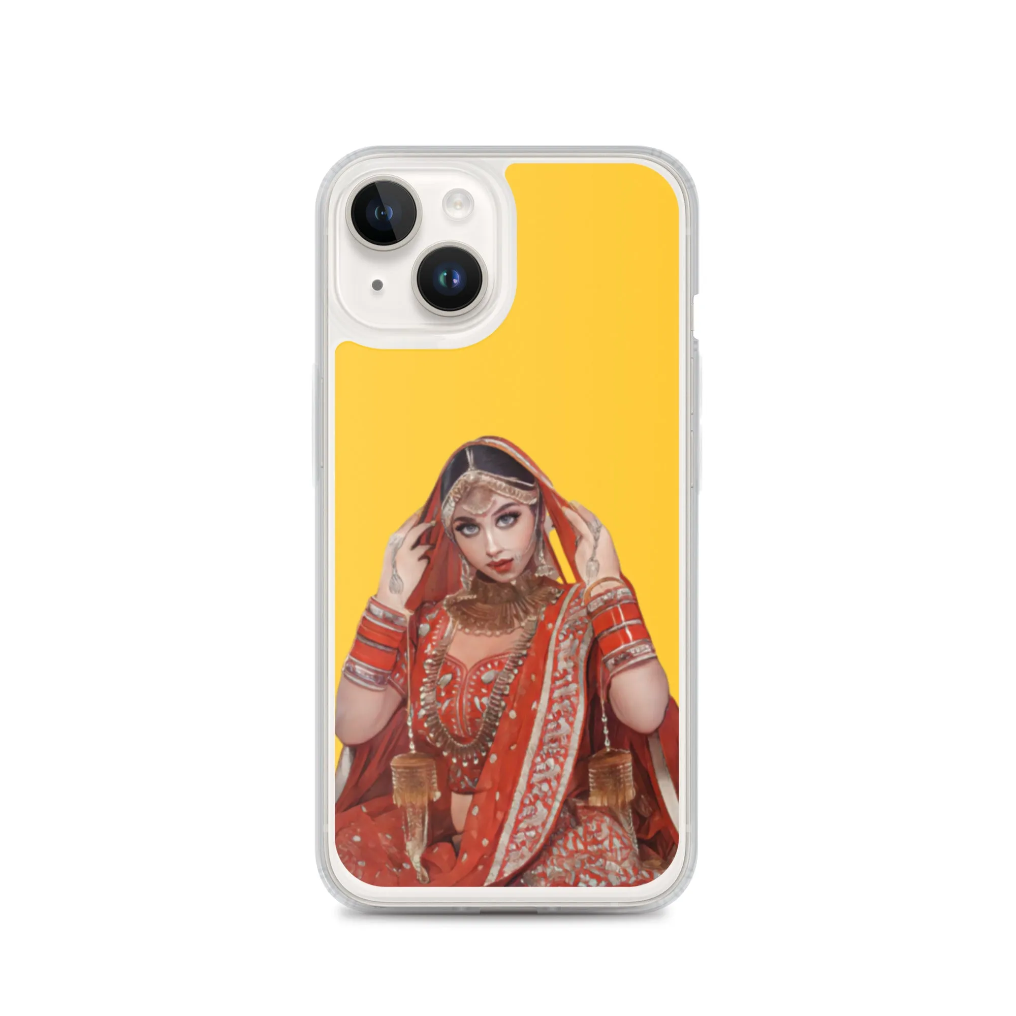 Indian bride illustration iPhone Case